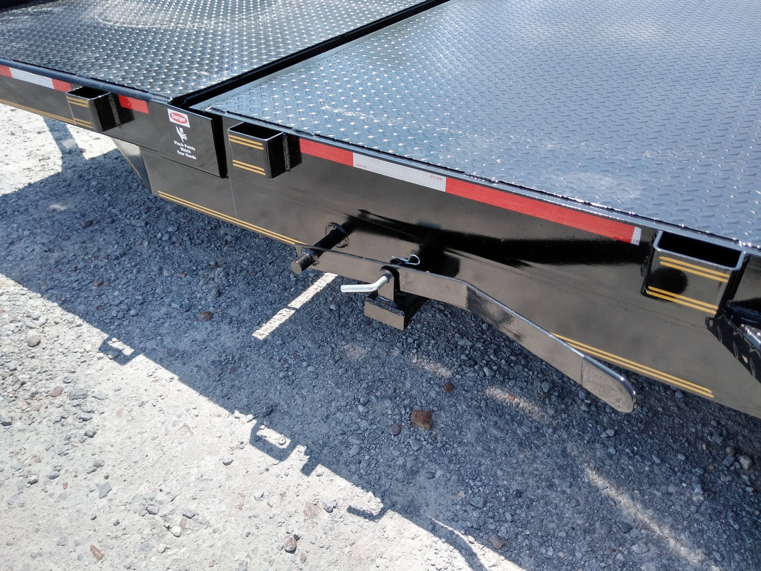 Equipment Trailer 6.4' X 20' Split Deck Tilt Bed Car Hauler