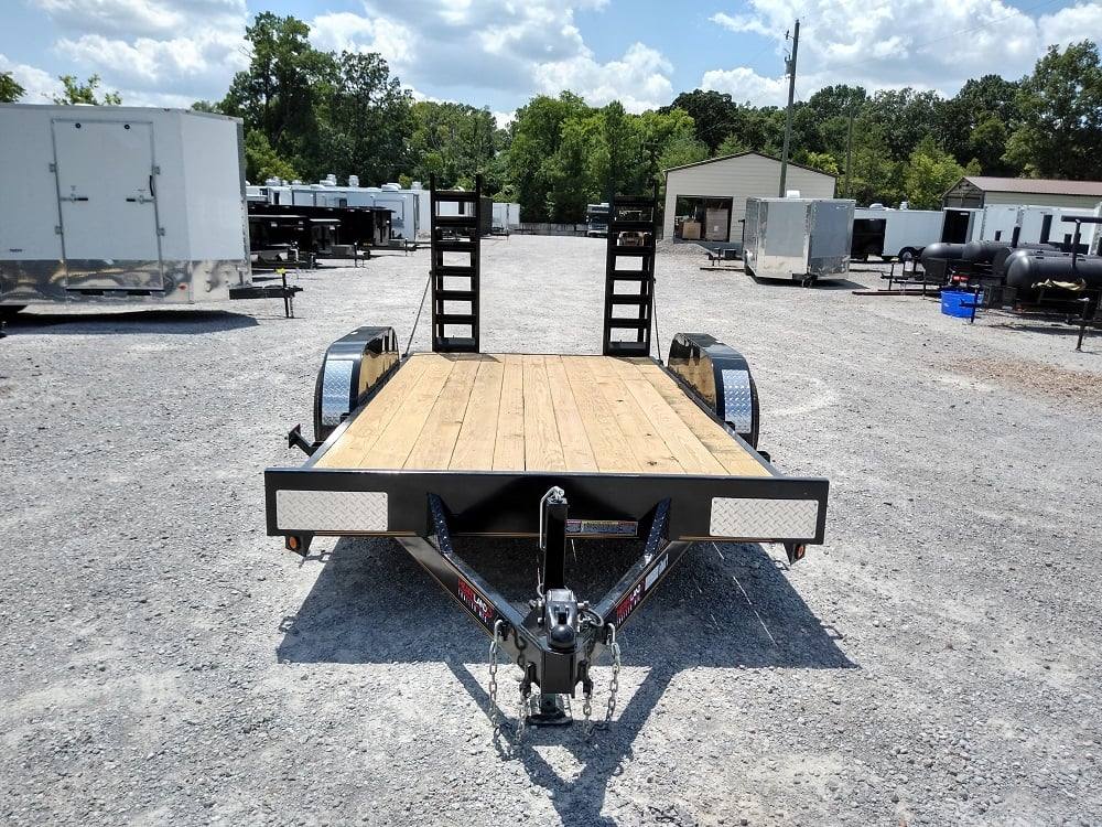 Equipment Trailer 7' X 14' Straight Deck With Drop Ramps