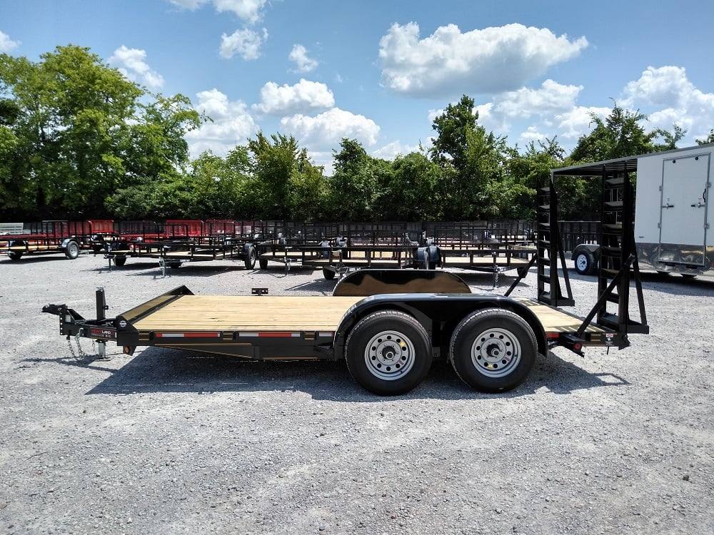 Equipment Trailer 7' X 14' Straight Deck With Drop Ramps
