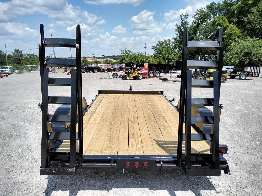 Equipment Trailer 7' X 14' Straight Deck With Drop Ramps