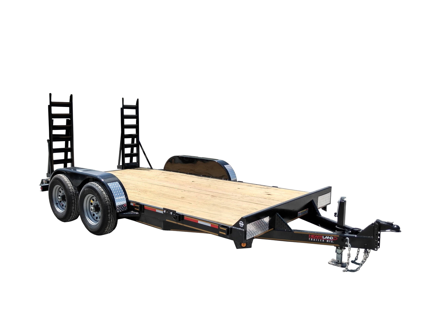 Equipment Trailer 7' X 14' Straight Deck With Drop Ramps