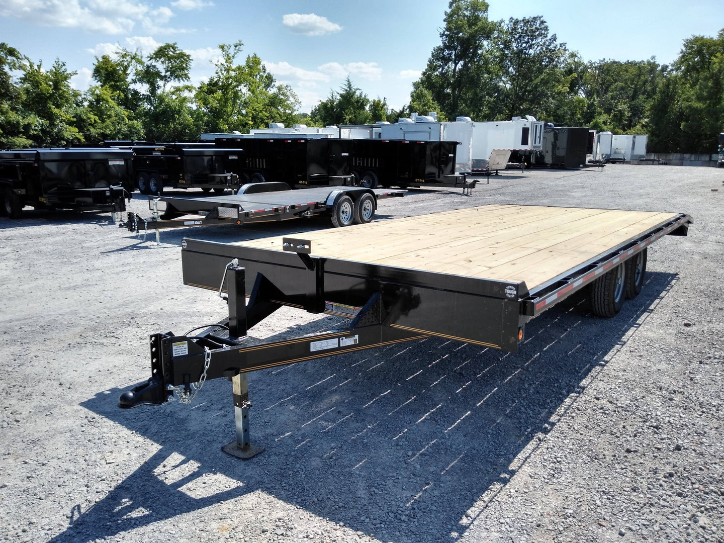Equipment Trailer 8.5 X 20 Tandem Flat Bed Deckover