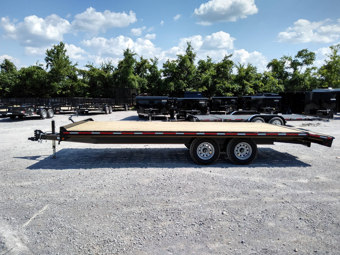 Equipment Trailer 8.5 X 20 Tandem Flat Bed Deckover