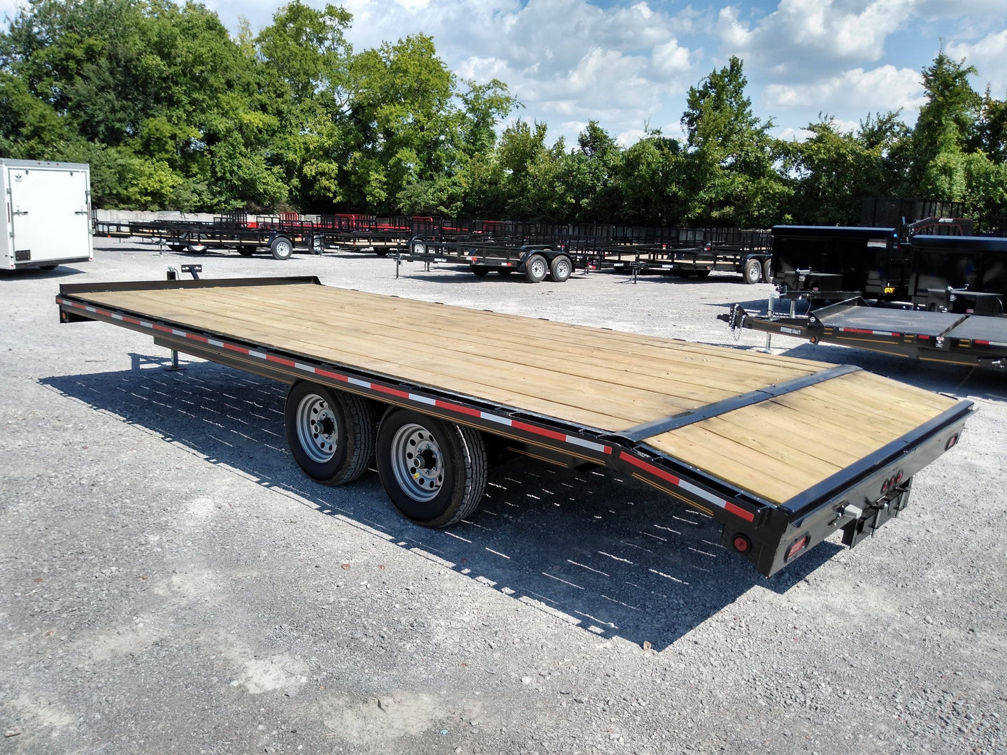 Equipment Trailer 8.5 X 20 Tandem Flat Bed Deckover