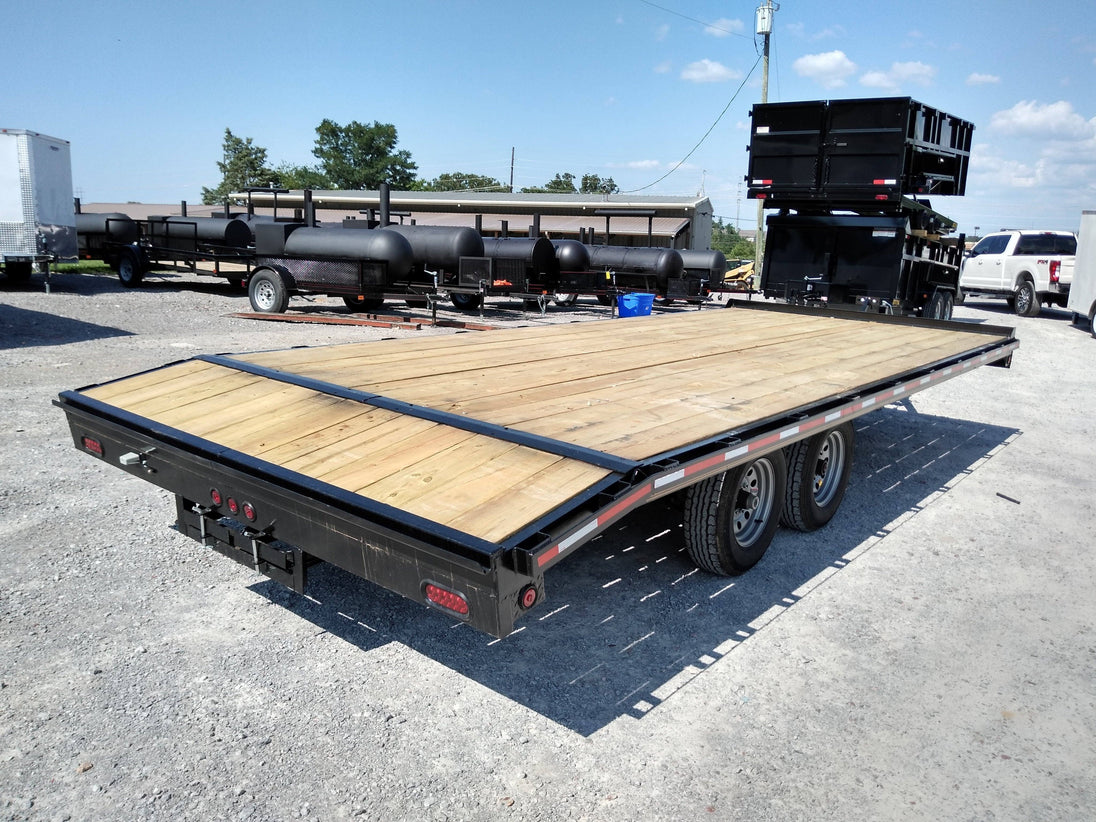 Equipment Trailer 8.5 X 20 Tandem Flat Bed Deckover