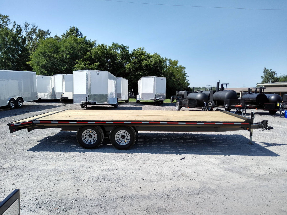 Equipment Trailer 8.5 X 20 Tandem Flat Bed Deckover