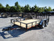6.4' X 14' Tandem Axle Dove Tail Utility Trailer With Gate & Fenders