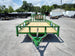 Utility Trailer Green 6.4' X 16' Dovetail Tandem Axle With Gate