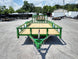 Utility Trailer Green 6.4' X 16' Dovetail Tandem Axle With Gate