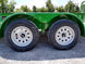 Utility Trailer Green 6.4' X 16' Dovetail Tandem Axle With Gate