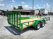 Utility Trailer Green 6.4' X 16' Dovetail Tandem Axle With Gate