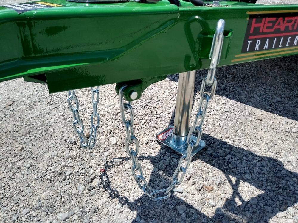 Utility Trailer Green 6.4' X 16' Dovetail Tandem Axle With Gate