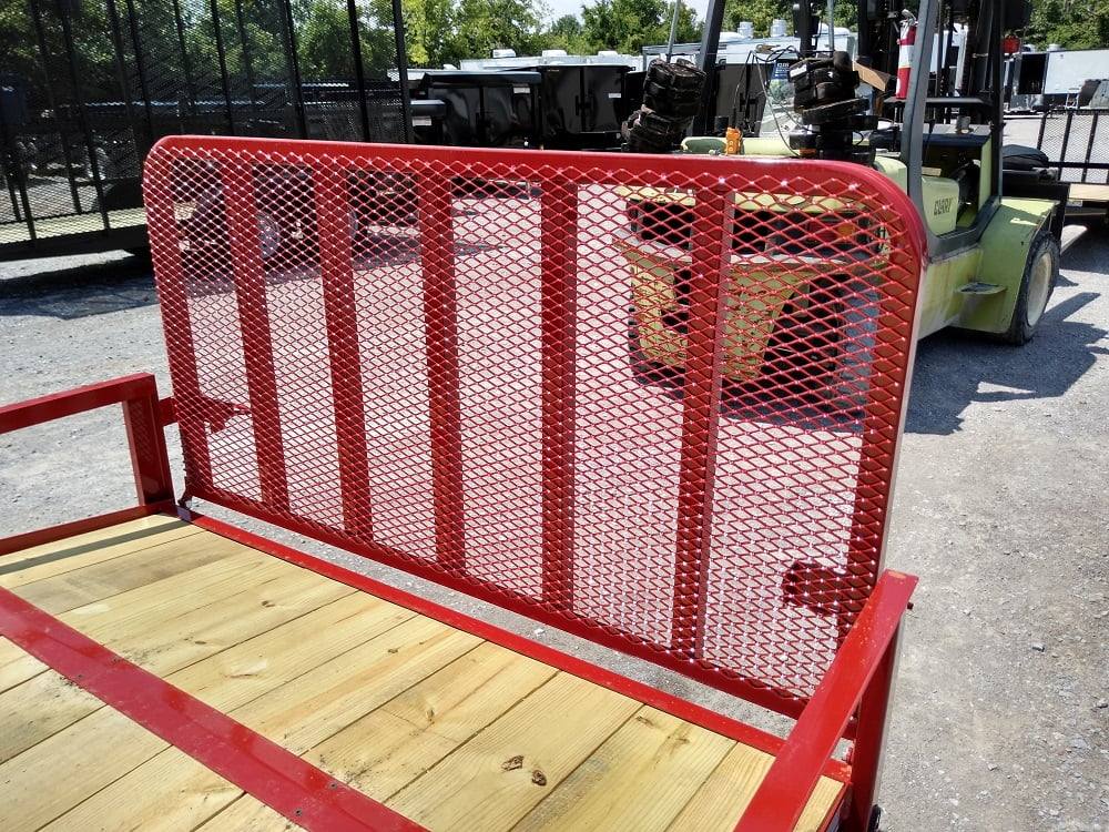 Utility Trailer Red 6.4' X 16' Dovetail Tandem Axle With Gate