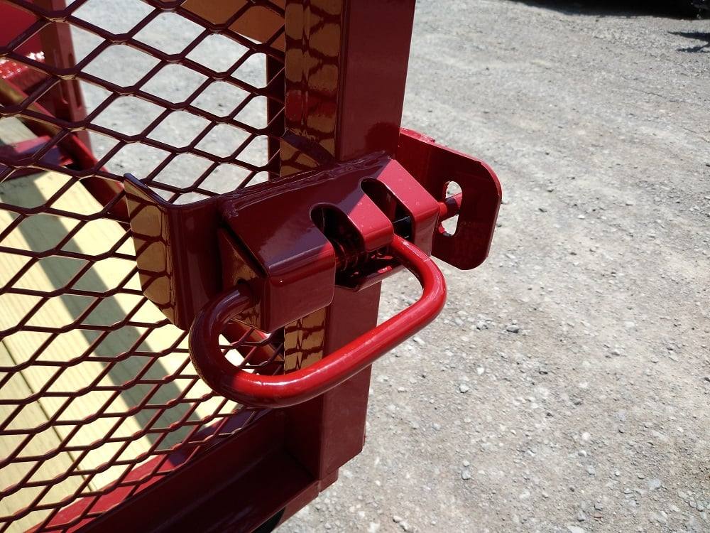 Utility Trailer Red 6.4' X 16' Dovetail Tandem Axle With Gate