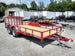 Utility Trailer Red 6.4' X 16' Dovetail Tandem Axle With Gate
