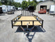 Utility Trailer Black 6.4' X 16' Dovetail Tandem Axle With Gate