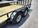 Utility Trailer Black 6.4' X 16' Dovetail Tandem Axle With Gate