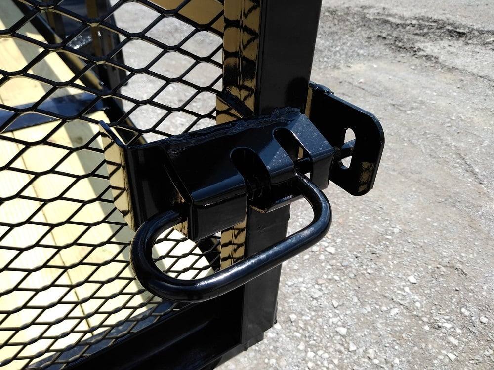 Utility Trailer Black 6.4' X 16' Dovetail Tandem Axle With Gate