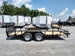 Utility Trailer Black 6.4' X 16' Dovetail Tandem Axle With Gate