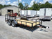 Utility Trailer Black 6.4' X 16' Dovetail Tandem Axle With Gate