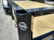 Utility Trailer Black 6.4' X 16' Dovetail Tandem Axle With Gate