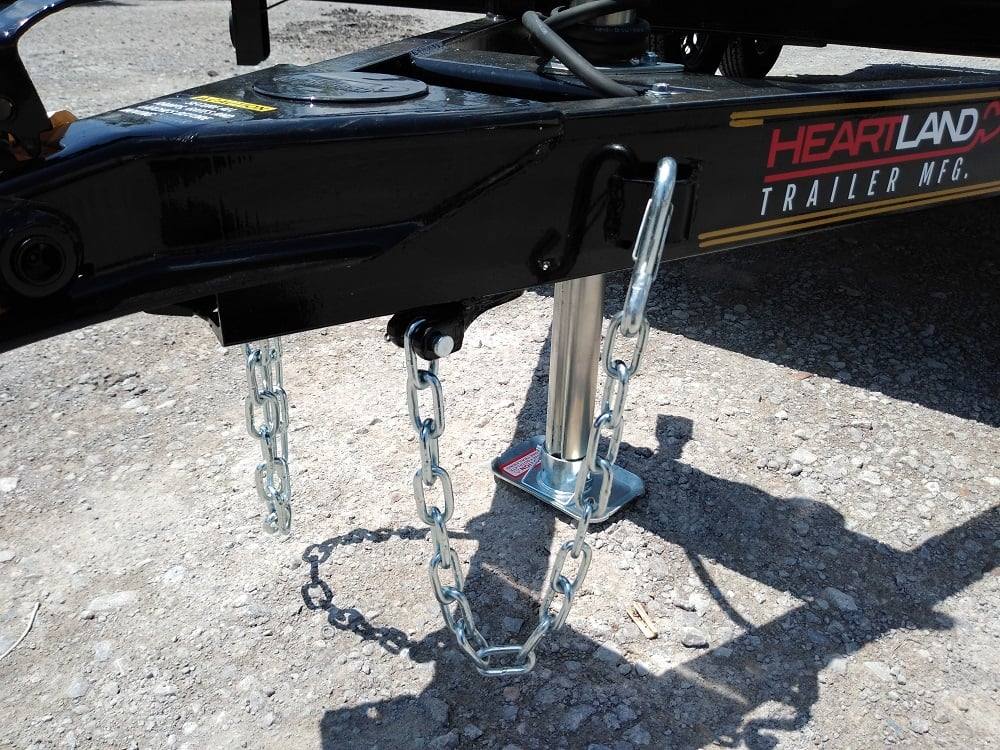 Utility Trailer Black 6.4' X 16' Dovetail Tandem Axle With Gate