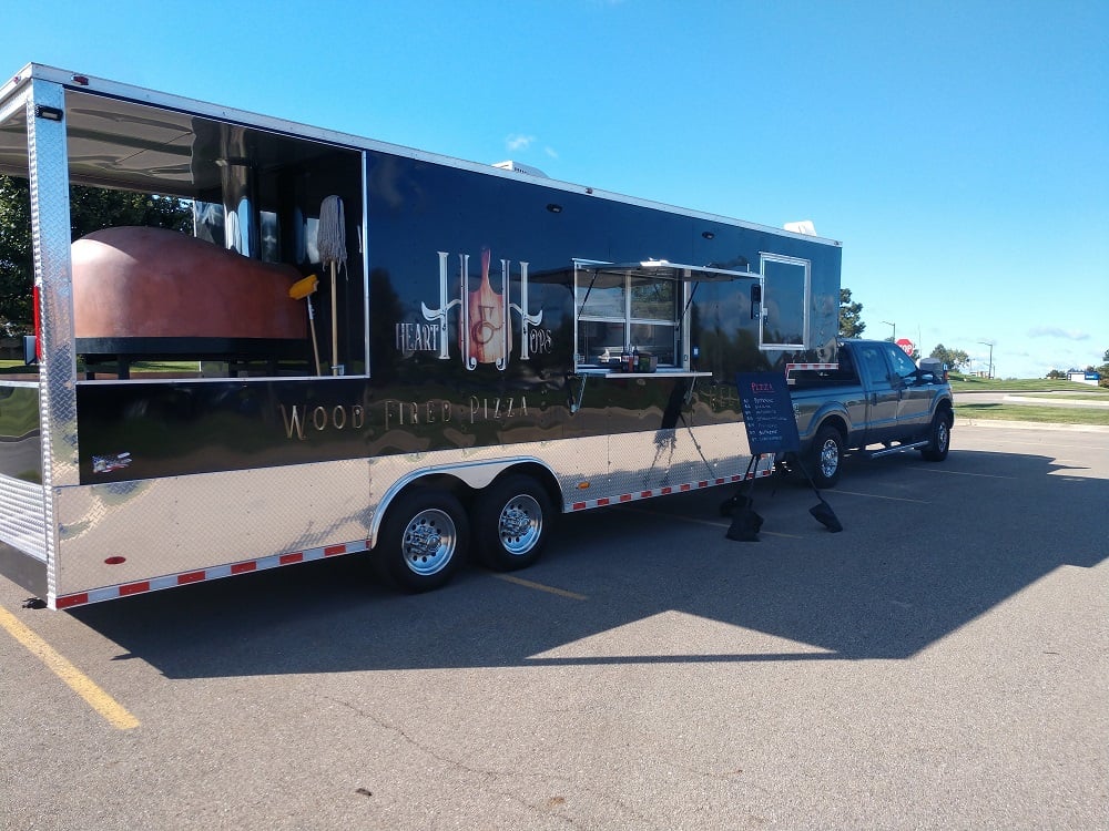 8.5' x 30' Black Goose Neck Concession Food Trailer With Appliances