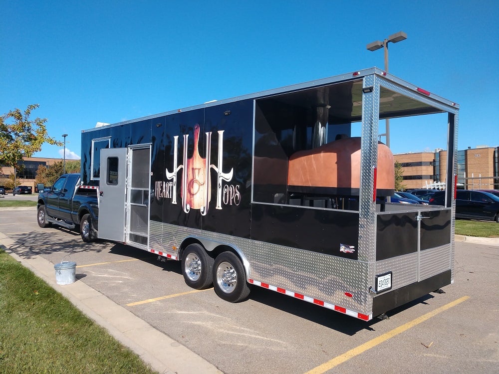 8.5' x 30' Black Goose Neck Concession Food Trailer With Appliances