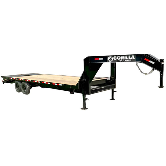 8.5x25 IBeam Gooseneck Deckover Trailer (2) 7K Axles King Kong Ramps 14K GVWR - SLE Equipment - 1