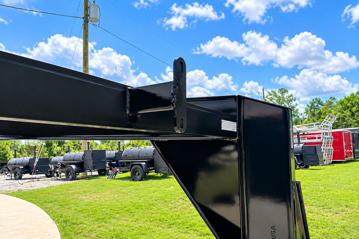 8.5x25 IBeam Gooseneck Deckover Trailer (2) 7K Axles King Kong Ramps 14K GVWR - SLE Equipment - 17