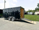 7x16 Black V - Nose Enclosed Storage Trailer (2) 3,500lb Axles - SLE Equipment - 8