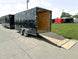 7x16 Black V - Nose Enclosed Storage Trailer (2) 3,500lb Axles - SLE Equipment - 9