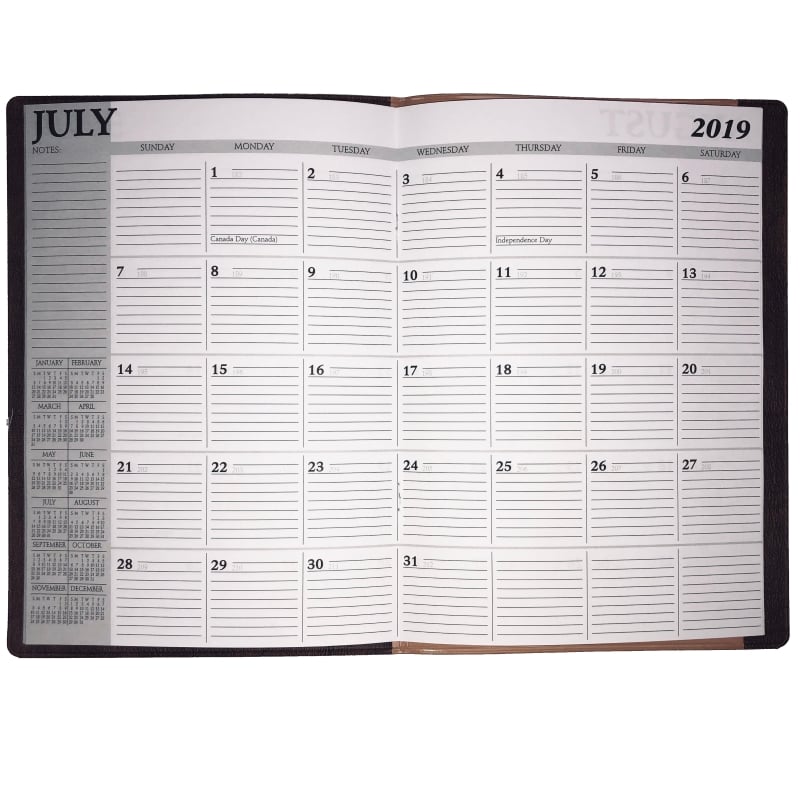 2019 Planner Brown