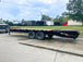 8.5x25 IBeam Deckover Dovetail Trailer (2) 7K Axles King Kong Ramps