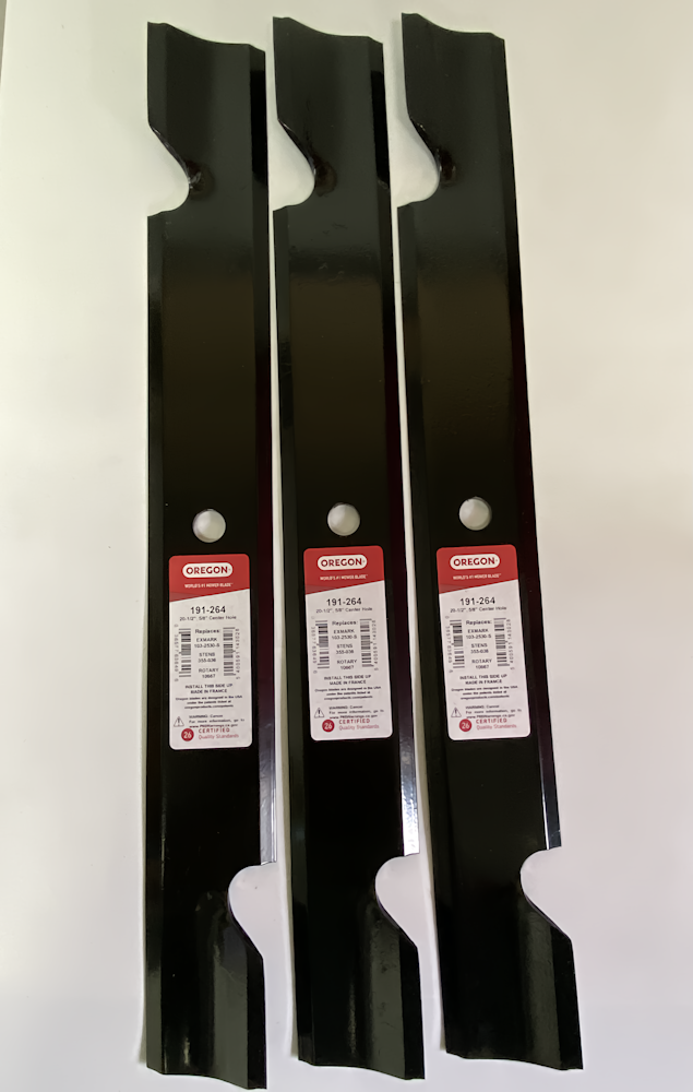 Oregon 191-264 Mower Blade 20-1/2" Exmark Toro Dixie Chopper 3 Pack