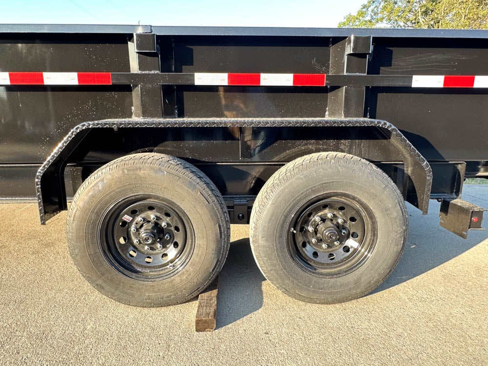 7x14 Gorilla Telescopic IBeam Dump Trailer with 2ft Sides (2) 7K Axles