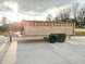 7x16 Gorilla Tan Telescopic IBeam Dump Trailer 4ft Sides (2) 7K Axles