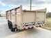 7x16 Gorilla Tan Telescopic IBeam Dump Trailer 4ft Sides (2) 7K Axles