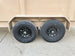 7x16 Gorilla Tan Telescopic IBeam Dump Trailer 4ft Sides (2) 7K Axles
