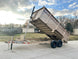 7x16 Gorilla Tan Telescopic IBeam Dump Trailer 4ft Sides (2) 7K Axles