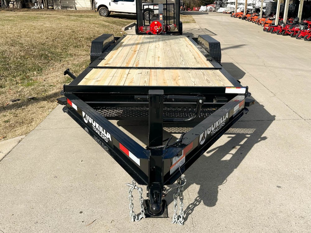 7x20 Heavy Duty Hydraulic Tilt Equipment Trailer (2) 7K Axles