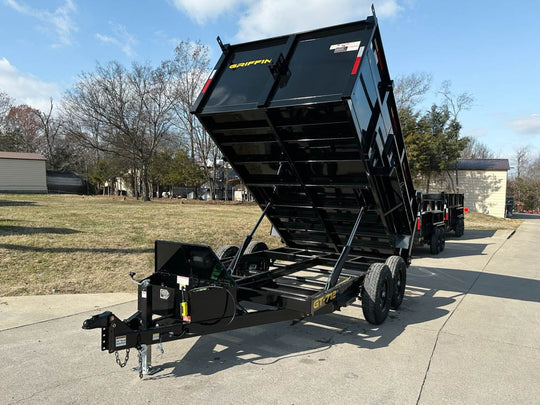 7x12 Hydraulic Dump Trailer with 3ft Sides (2) 6K Axles