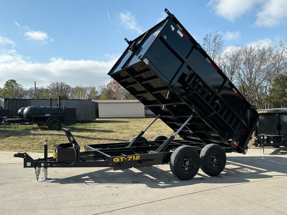 7x12 Hydraulic Dump Trailer with 3ft Sides (2) 6K Axles