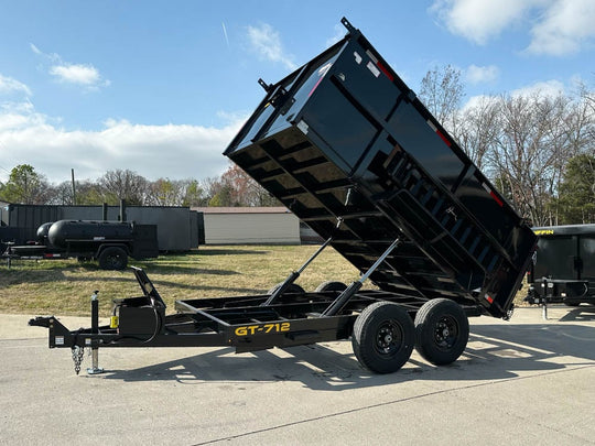 7x12 Hydraulic Dump Trailer with 3ft Sides (2) 6K Axles