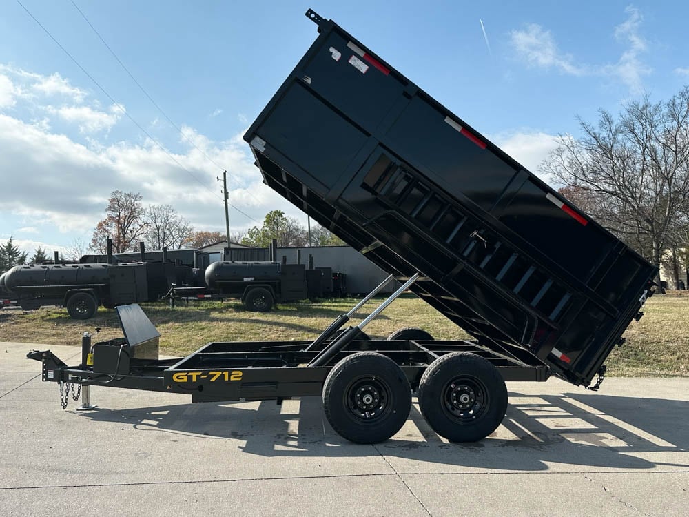 7x12 Hydraulic Dump Trailer with 3ft Sides (2) 6K Axles