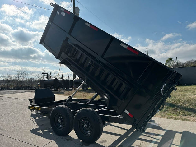 7x12 Hydraulic Dump Trailer with 3ft Sides (2) 6K Axles