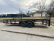 7x20 Powder Coated Utility Trailer with Side Gate and 18" Mesh (2) 3,500lb Axles - SLE Equipment - 4