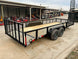 7x20 Powder Coated Utility Trailer with Side Gate and 18" Mesh (2) 3,500lb Axles - SLE Equipment - 6