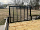 7x20 Powder Coated Utility Trailer with Side Gate and 18" Mesh (2) 3,500lb Axles - SLE Equipment - 13