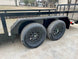 7x20 Powder Coated Utility Trailer with Side Gate and 18" Mesh (2) 3,500lb Axles - SLE Equipment - 14